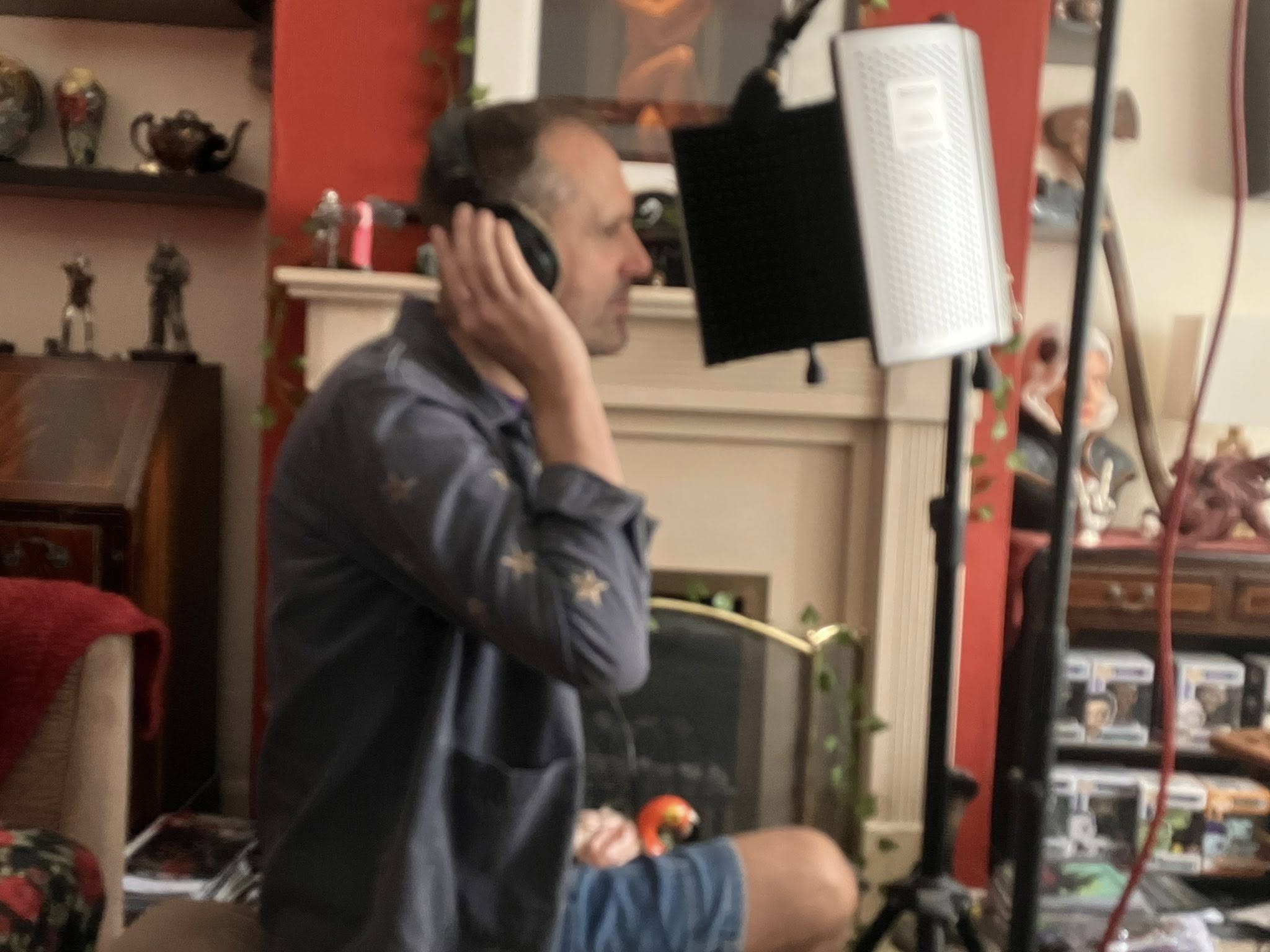 Nathan Head recording ADR on Blood Stream